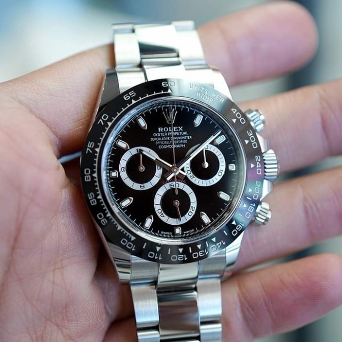 Terlaris Rolex Daytona otomatis Cosmograph Ceramic Black Dial 40mm 116500LN 904L 1:1