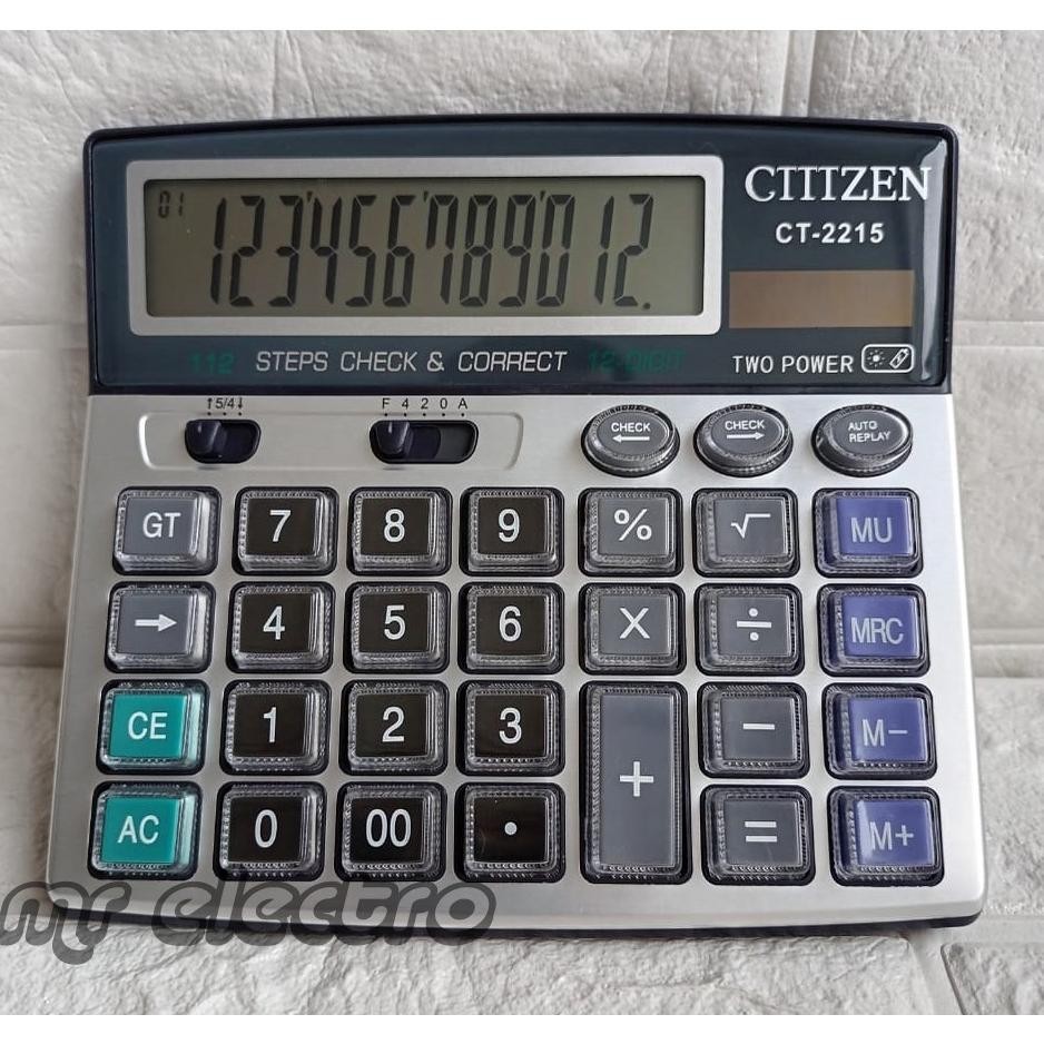 

VIRAL KALKULATOR CT 2215 - 12 DIGIT - CHECK AND CORRECT - BIG DISPLAY - TOMBOL MIKA - KALKULATOR MEJA DAGANG - KALKULATOR PASAR - KALKULATOR KANTOR Me41