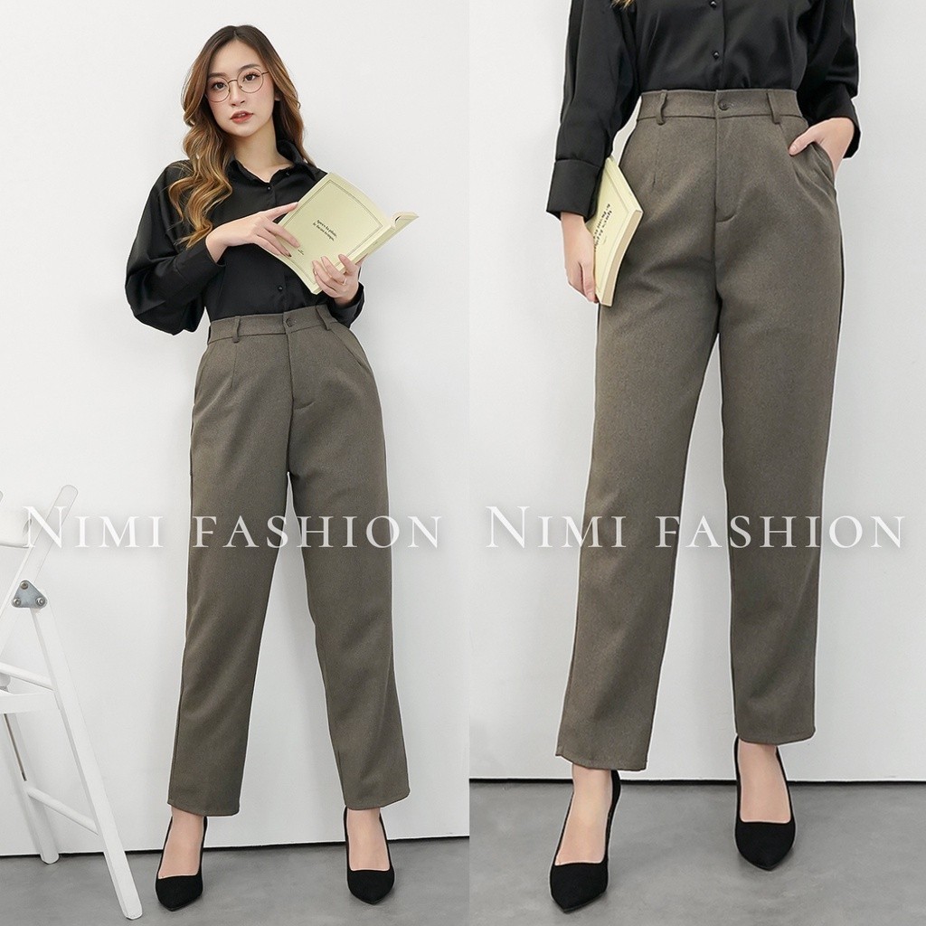 Jeans Wanita Celana Panjang Baggy Pants Jeans Premium Denim Terbaru Hightwist Bisa Cod Korean Style 