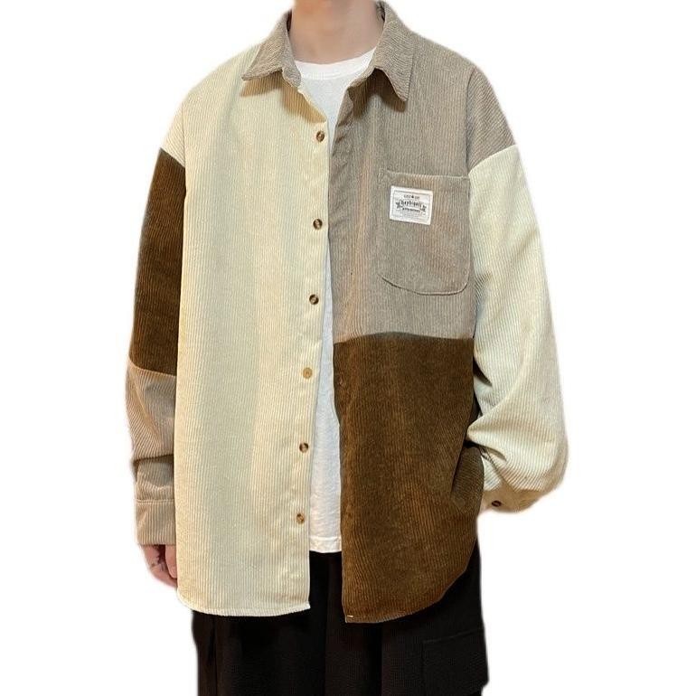 Baju Kemeja Tactical Pria Lapangan Outdoor M4Xl Lengan Panjang Korduroi Antik Aan Kasual Sambungan W