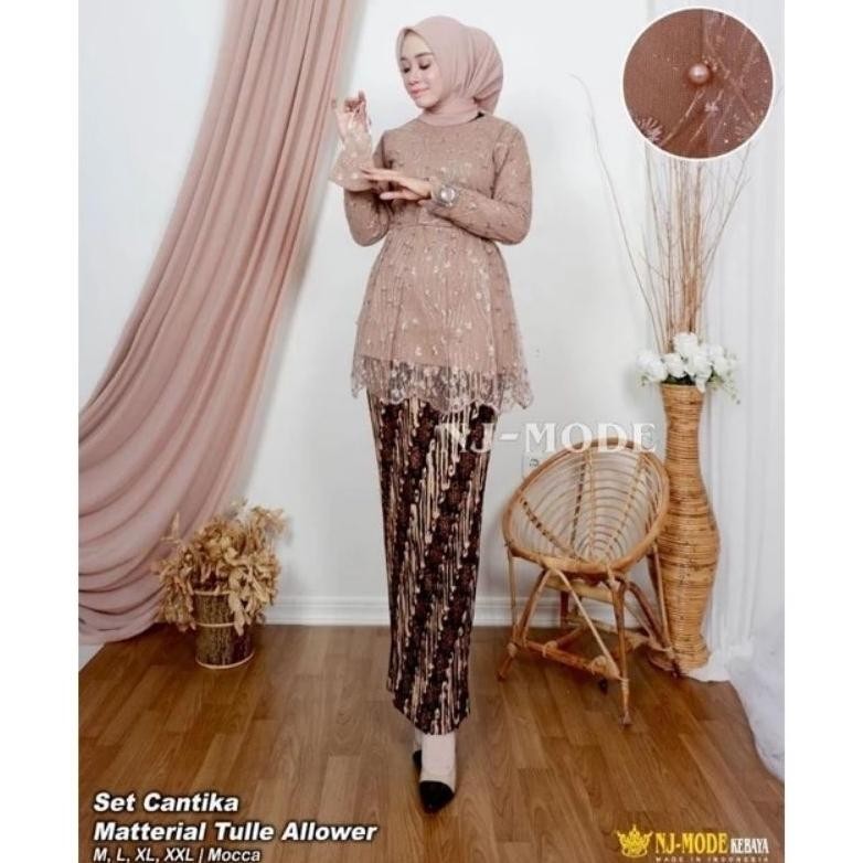 RFG PROMO Set Kebaya Pita Cantika - Kebaya Modern - Kebaya Wisuda - Kebaya kekinian - Kebaya Bali - 
