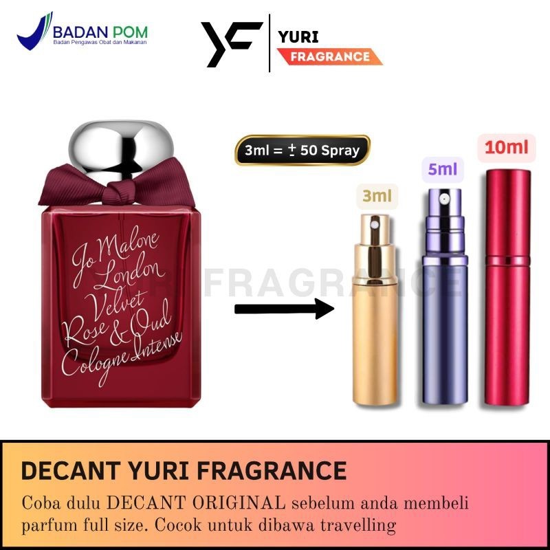 DECANT JM London Velvet Rose & Oud Cologne Intense 3ml, 5ml, 10ml Original