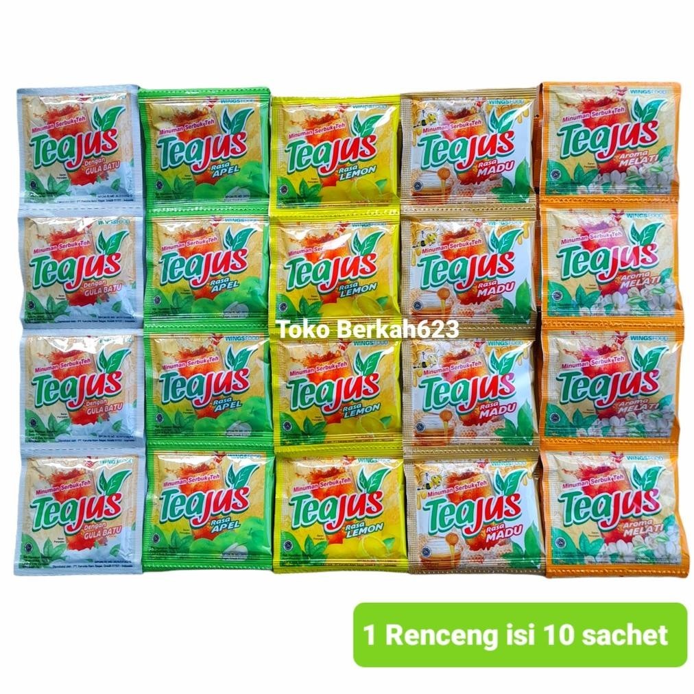 

New Produk Tea Jus Renceng Netto 7Gr Isi 10 Sachet All Varian .