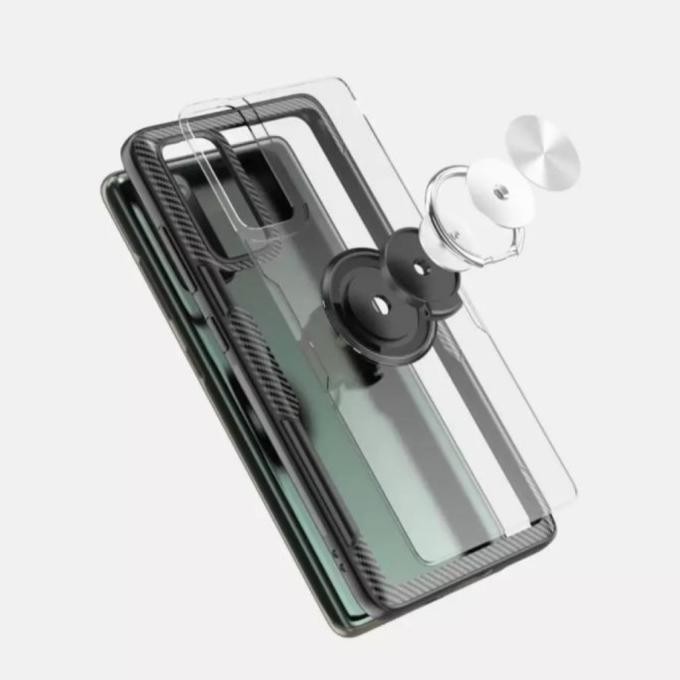 Verus Clear Carbon Stand Holder SAMSUNG S20 FE Case Cover Casing