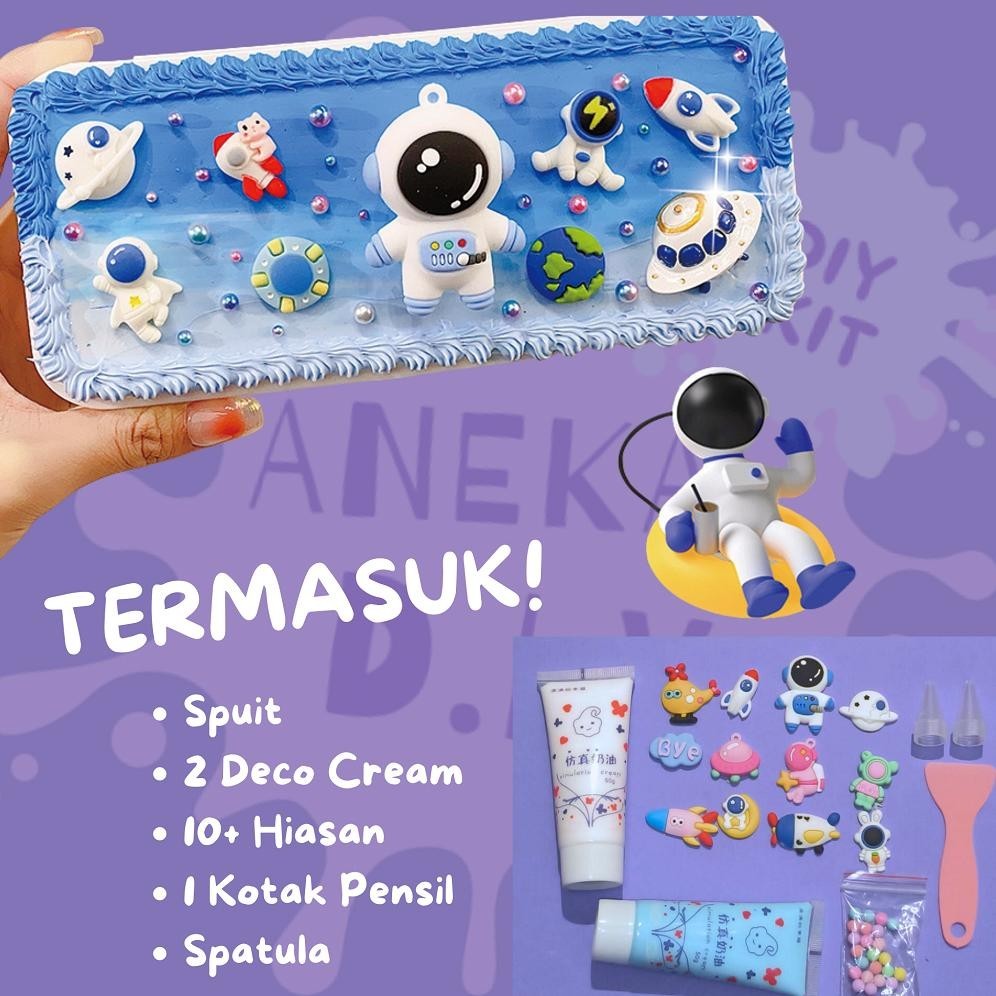 

TERMURAH Kit Kotak Pensil DIY / DIY Deco Cream Kit / DIY Pencilcase / DIY Kotak Pensil / Cream Glue Set / Tempat Pensil Menghias / DIY Kit Kotak Pensil / Deco Cream Clay Pencil Box an