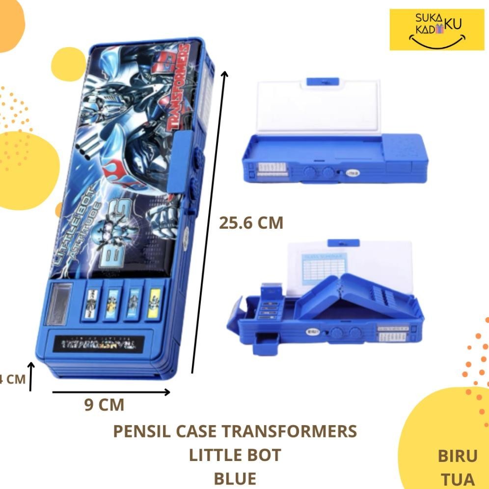 

Kotak Pensil Transformers Pencil Case Tempat Pensil Magnet Sandi