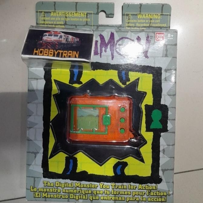 TAMAGOTCHI DIGIVICE DIGIMON ORIGINAL TRANSLUCENT ORANGE