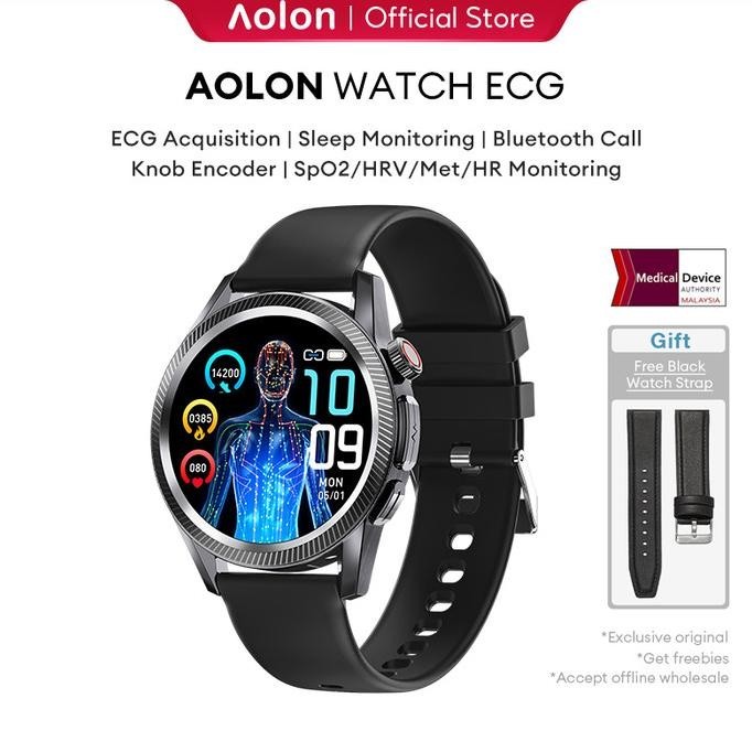 Aolon ECG Medical Grade Smart Watch  Body Temperature Health Watch