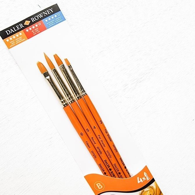 

Kuas Lukis Daler Rowney Gold Taklon Synthetic Brush Sets