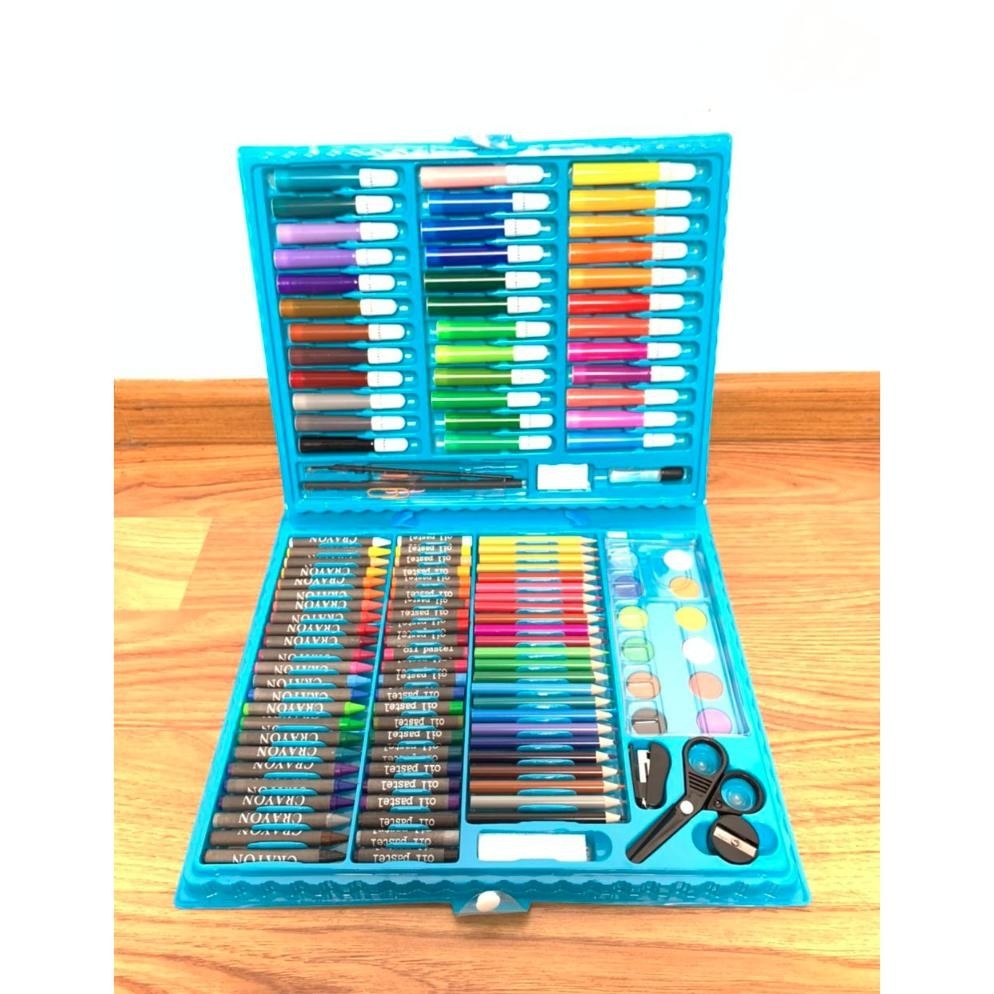 

PERLENGKAPAN MENGGAMBAR KRAYON ANAK SET KOPER 150 IN 1 CRAYON FULL ALAT MELUKIS MEWARNAI SET KIDS LAND TERLARIS