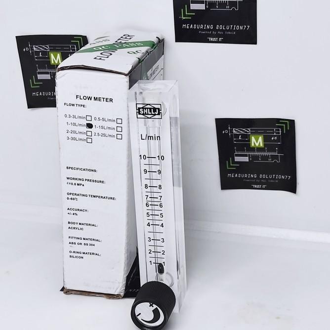 Rotameter Flow Meter Udara Oksigen 0-10 Lpm Flowmeter Rota Meter