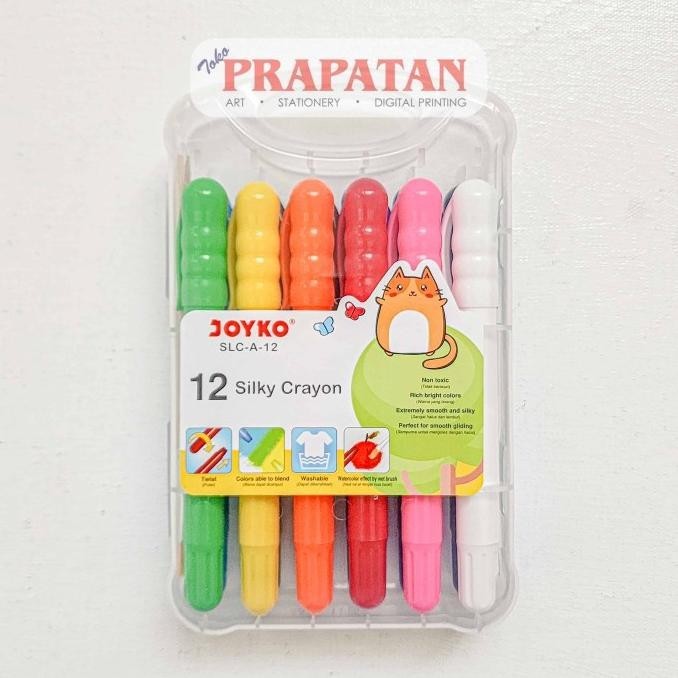 

Joyko Silky Crayon 12 Warna SLC-A-12