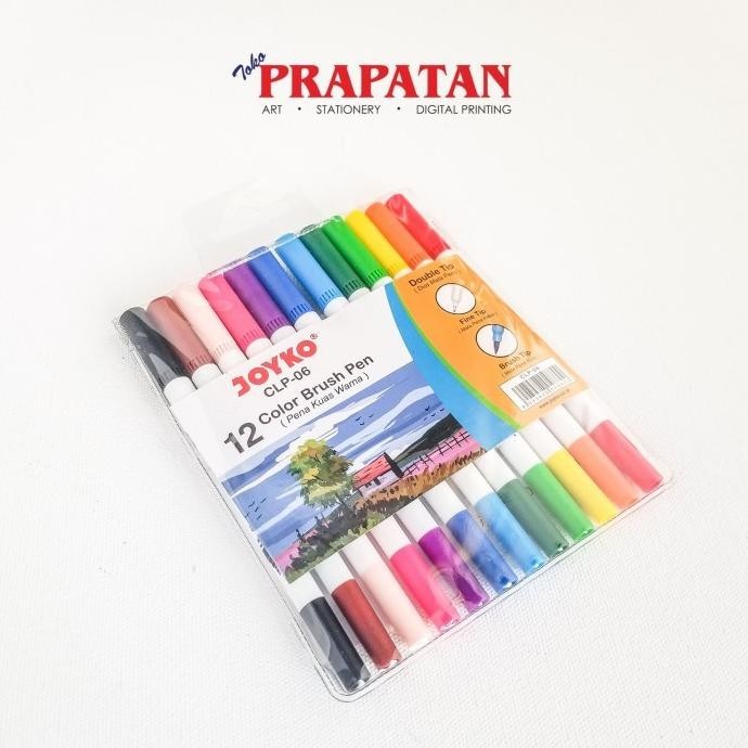 

Joyko Color Brush Pen 12 Warna CLP-06 / Pena Kuas
