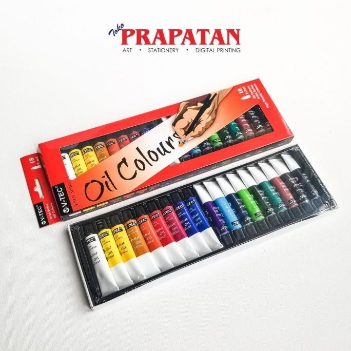 

V-TEC Oil Colour set (18x12ml) / Cat minyak V-TEC set