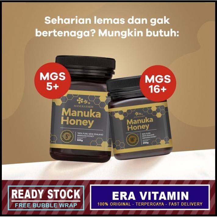 

(500Gr) Mgs 10+ Madu Manuka Farm Honey New Zealand Bpom Umf