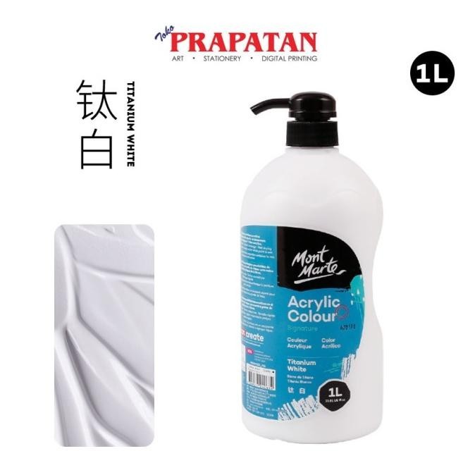 

Mont Marte Acrylic Signature Titanium White 1L