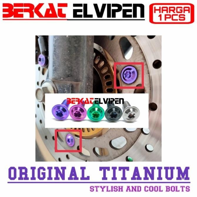 Baut Titanium Piringan Cakram Beat Scoopy Genio Vario Pcx 150 160 Adv