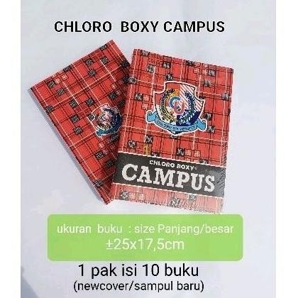 

Ht-12 Buku Tulis Cloroboxy Isi 10 Buku/Pak. Made In Indonesia Original