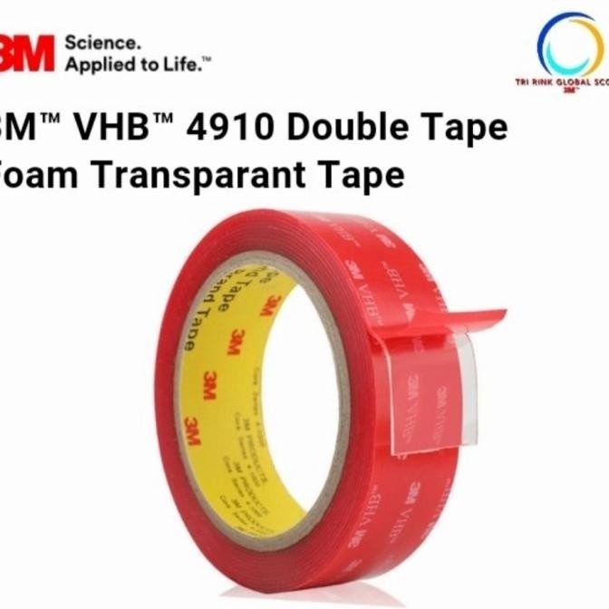 

3M Double Tape Jelly Vhb 4910 Clear-Perekat 3M Origional 5Cm X 4,5M Pambud.Outlts