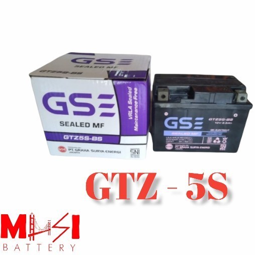 Aki Motor Gell Gse Beat/Kharisma Type Gtz-5S