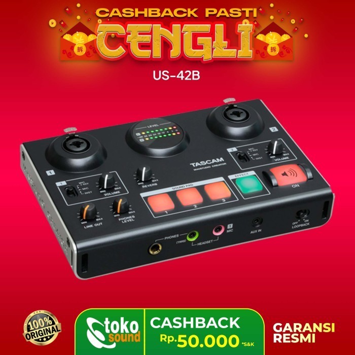 

Tascam MiNiSTUDIO Creator US-42B Audio interface for broad