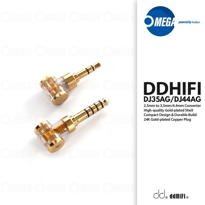 

DDHIFI DJ35AG/DJ44AG 2.5mm to 3.5/4.4mm Gold-plated er/Adapter