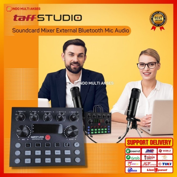 

taffSTUDIO Ori Soundd V8s Mixer Podcast Recording External Bluetoot