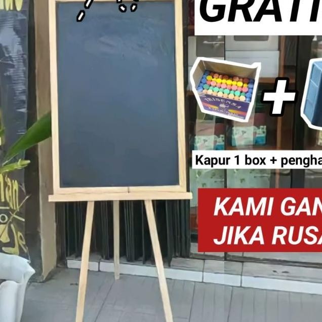 

Papan Tulis Kapur 40X60Cm + Standing