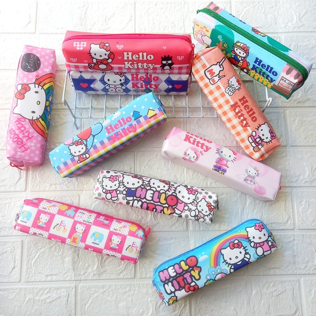 

Kotak Pensil Anak Tempat Pencil Mini Pencil Case Gambar Kartun Helo Series Lucu