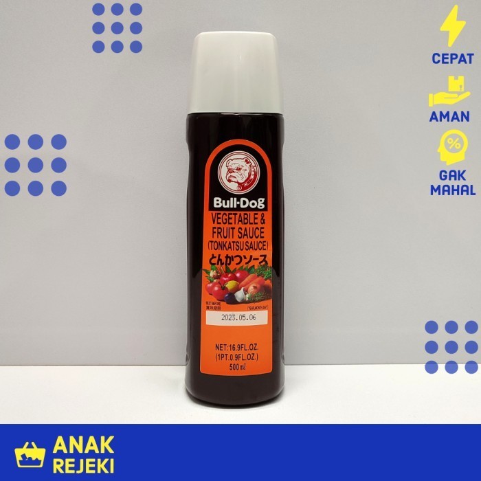 

Terlaris Tonkatsu Sauce Bulldog 500ml - Saus Bull-Dog Katsu Okonomi Takoyaki SALE