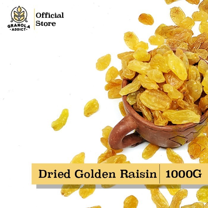 

Terlaris Dried Golden Raisin / Kismis Kuning 1000G - Granola Addict Ingredients SALE