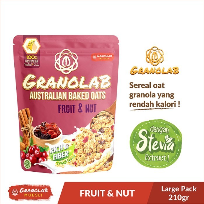 

Terlaris Granolab Muesli - Granola Fruit & Nut 210 gr SALE