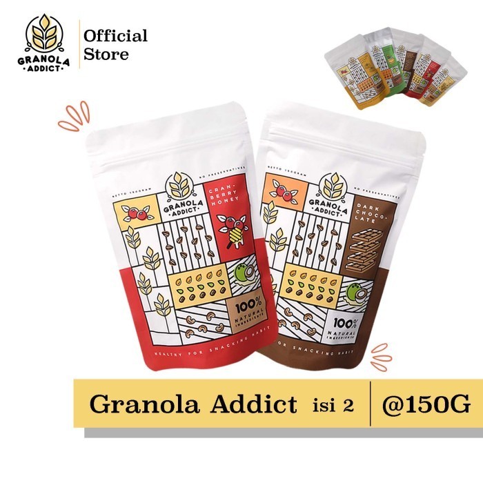 

Terlaris Granola Addict - Paket Isi 2, Boleh Campur Rasa SALE