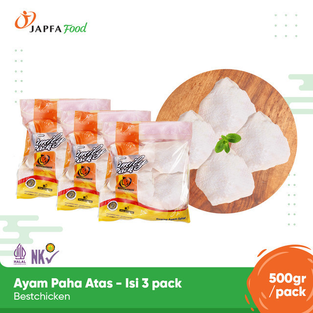 

Bestchicken Bundling Hemat Paha Atas Ayam 500 gr - Isi 3 pack