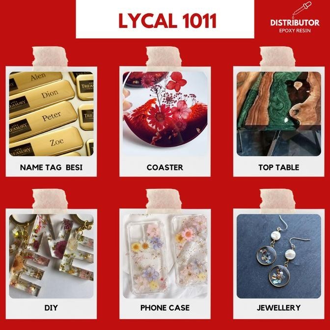 Resin bening Lycal keras - Lycal 1011 - 500 gr