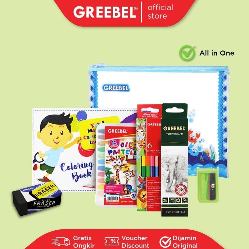 

Greebel Paket Alat Tulis Set 720 /Stationary/Stationery Set Atk Best Seller