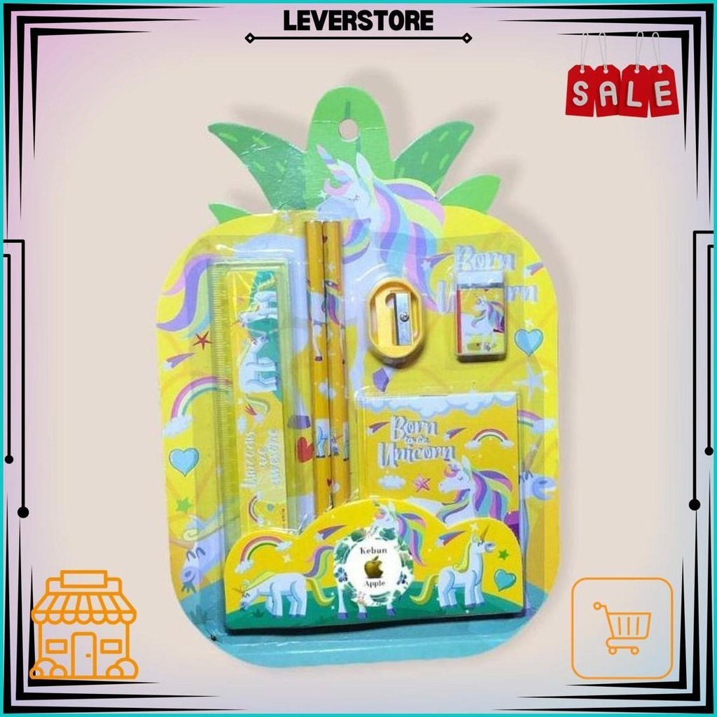 

Alat Tulis Anak Isi 6/Set Alat Tulis Isi 6 /Peralatan Tulis Anak Stasionary /Hadiah Souvernir Ulang Tahun /Paket Pensil Buku Atk Sekolah Alat Tulis Anak 6In1/ Pensil Set Perlengkapan Tulis Anak Isi 6 Gratis Ongkir