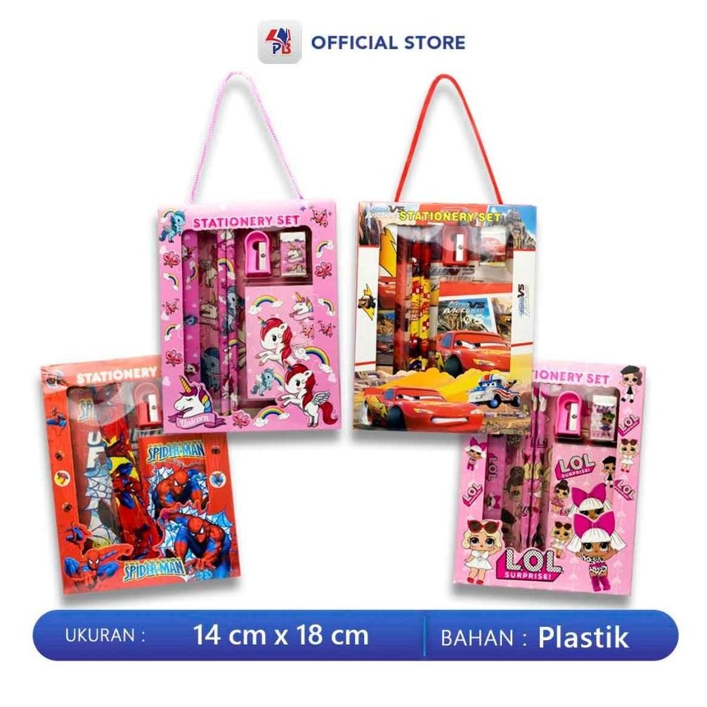 

Alat Tulis / Set Alat Tulis / Paket Alat Tulis Anak Stationary Set Karakter Untuk Tk Dan Sd Promo