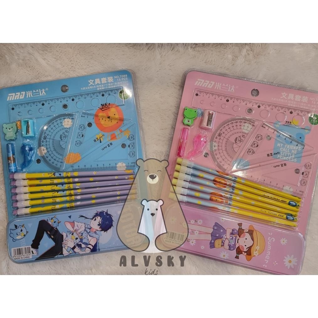 

Alat Tulis Anak Sekolah Set Lengkap Paket Alat Tulis Free Kotak Pensil Cod