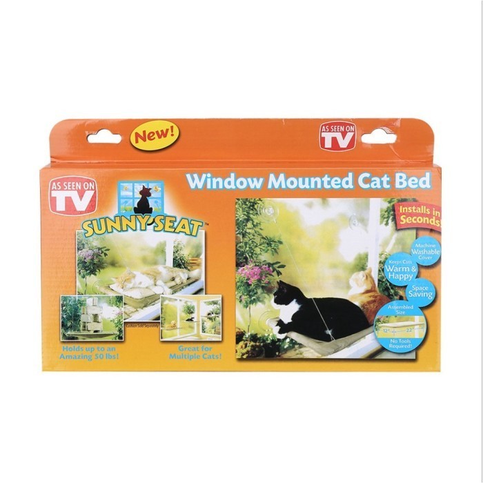 Hammock Bed Window Mounted For Pets - Hammock Jendela Untuk Kucing -