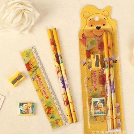 

Dp Stationery Set 5 In 1 Alat Tulis Paket Anak Sekolah Penghapus Penggaris Pensil Serutan Karakter Lucu Promo