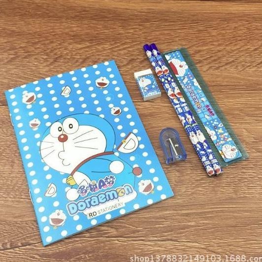 

Hc Stationery Set 6 In 1 Free Bag Alat Tulis Anak Sekolah Buku Pulpen Penghapus Pengaris Sale