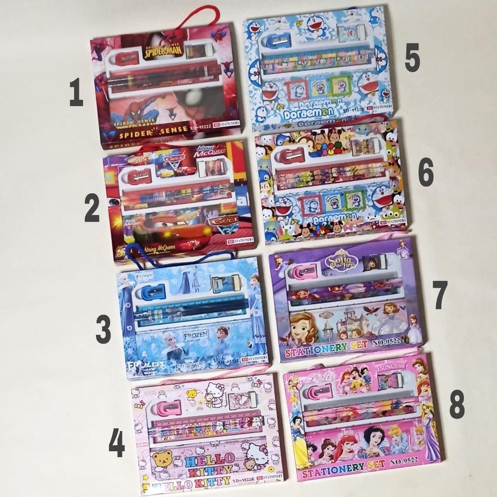 

Bos Set Alat Tulis Fancy Set/Stationery Set/Kado Anak/Hampers/Paket Promo