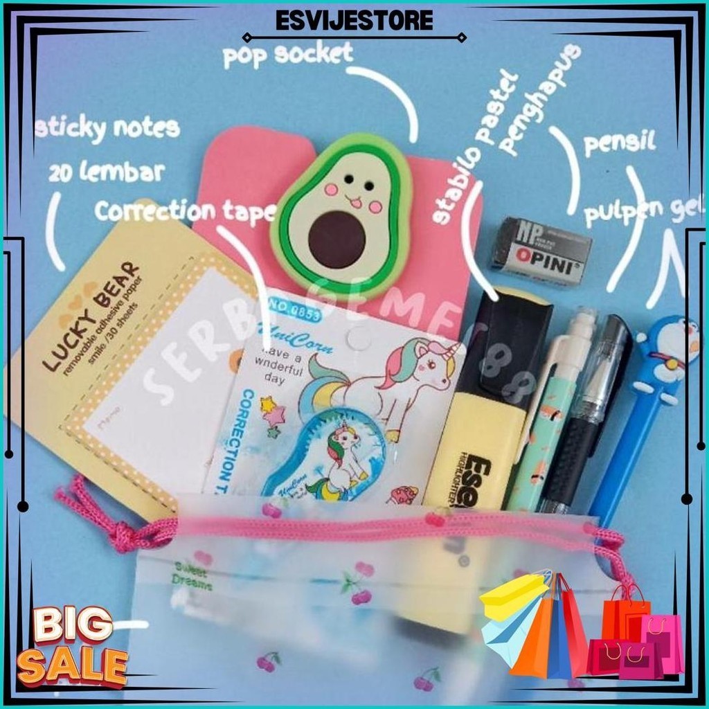 

Serbagemes88 - Set Alat Tulis Sekolah 9In1 / Stationary Set / Alat Tulis Set / Stationery Set Promo