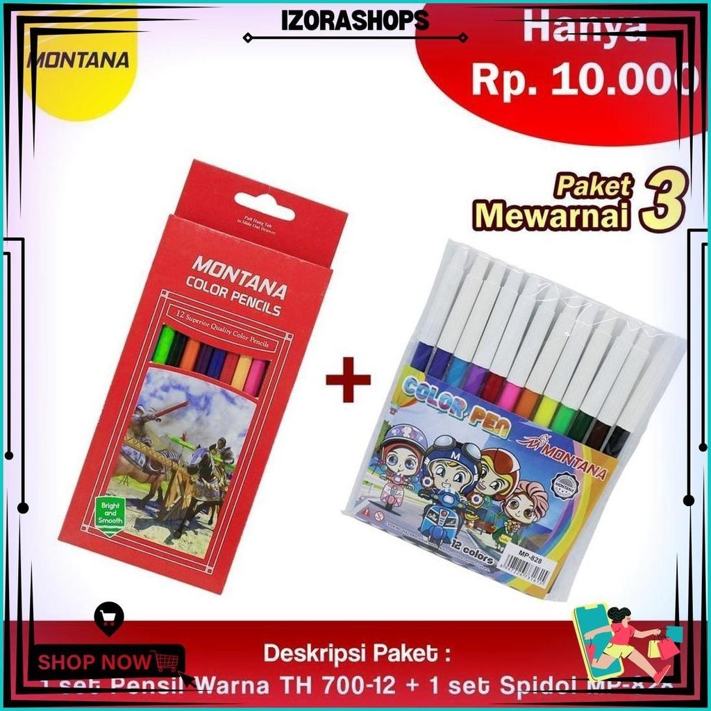 

Paket Mewarnai 3.0 !!! Pensil Warna Th-700 + Spidol Mp-828 Gratis Ongkir