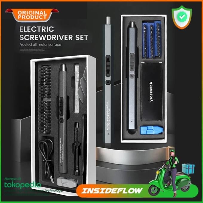 Set Obeng Mini Servis Elektrik Reparasi Elektronik Jam Tangan Kacamata Hp Laptop Portable