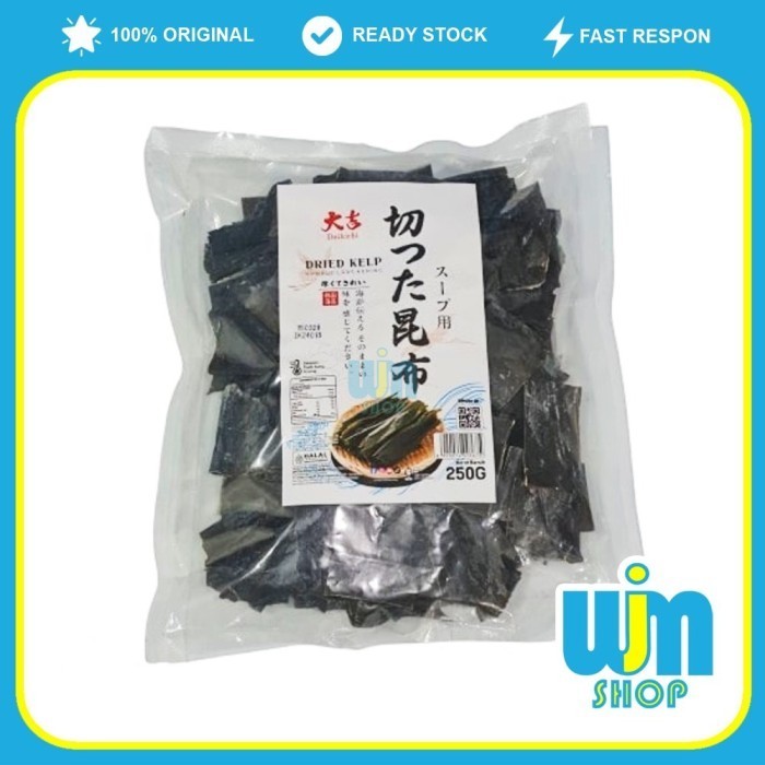 

Daikichi Dried Kelp 250gr Konbu Rumput Laut Kering