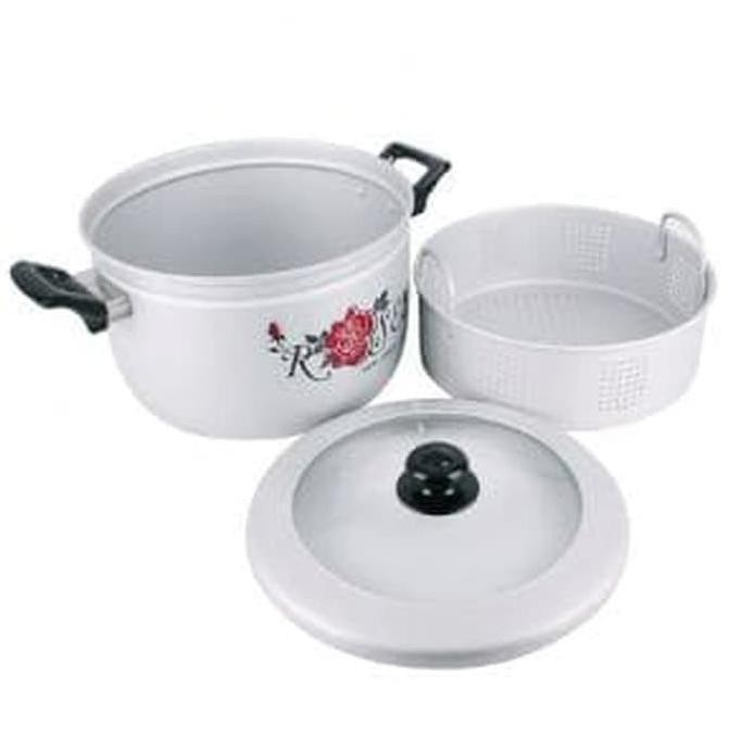 Steamer / Kukusan / Panci Pancaguna Tutup Kaca 30 Cm Maspion Termurah