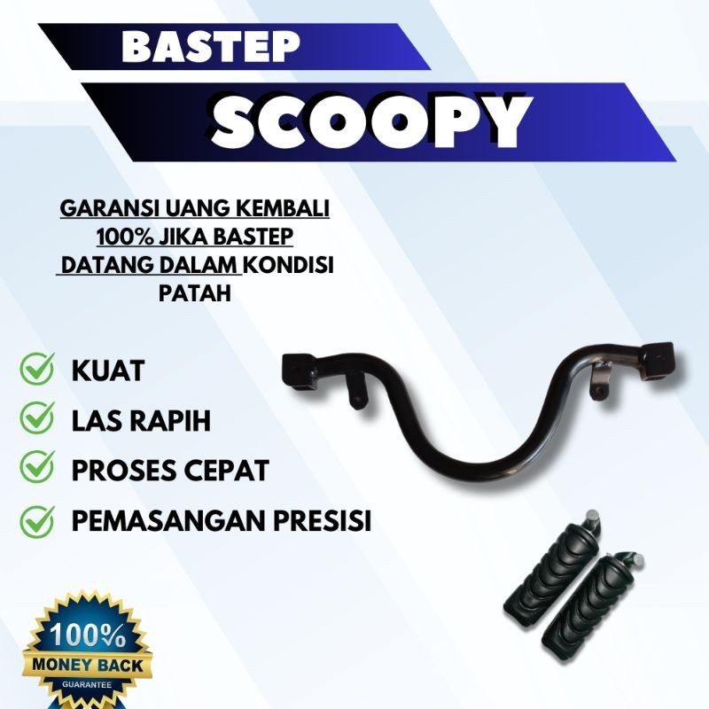 bastep barstep pijakan kaki footstep depan motor Semua tipe SCOOPY kuat Scoopy fi lama Scoopy FI Lam