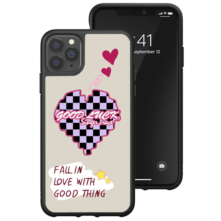 Hybrid Case iPhone 15 14 13 12 11 Pro Max Plus Mini XR Good Luck FRL0224